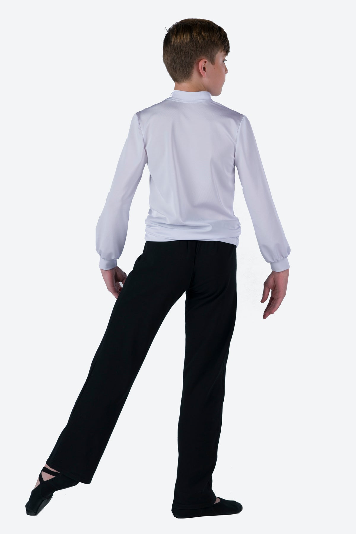 L2998 - COLLARED V NECK SHIRT