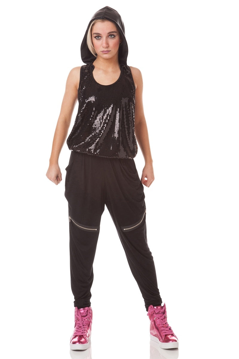 L1189 - Unisex Zipper Harem Pants