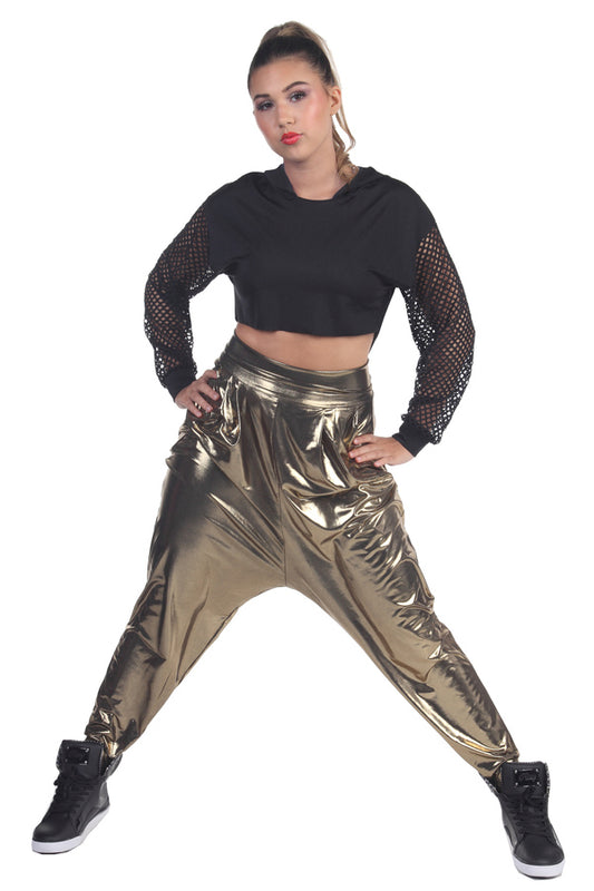L2695 - Hooded Crop Top