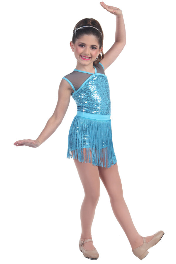 L2731F - Fly Me To The Moon Fringe Skirt
