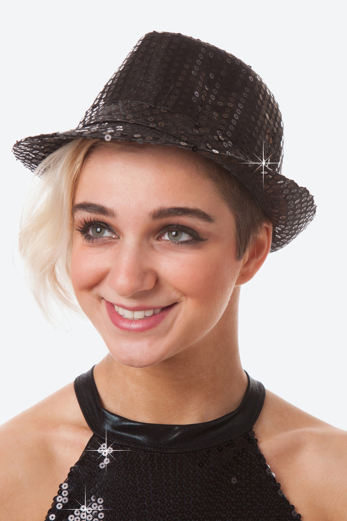 L5079 - SEQUIN FEDORA HAT