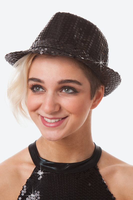 L5079 - SEQUIN FEDORA HAT