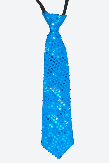 L5516-CORBATA CON CREMALLERA Y LENTEJUELAS