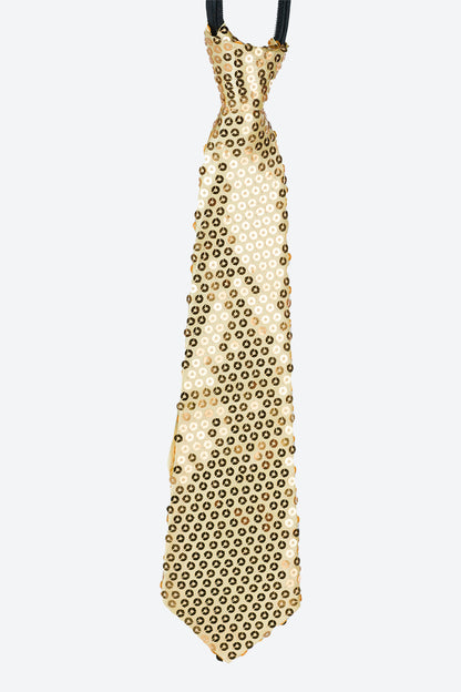 L5516-CORBATA CON CREMALLERA Y LENTEJUELAS