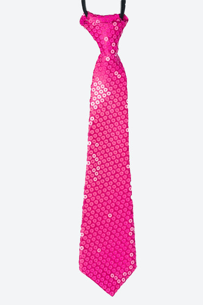 L5516-CORBATA CON CREMALLERA Y LENTEJUELAS