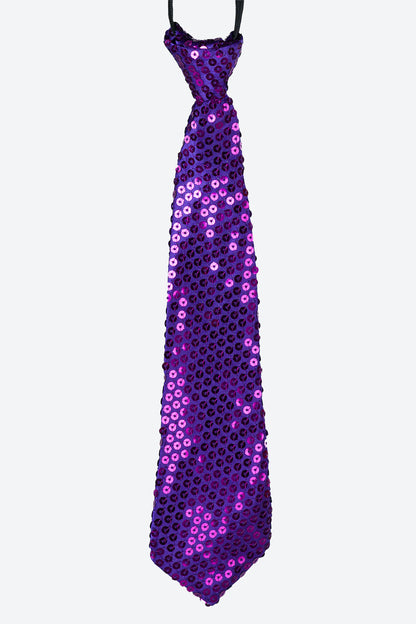 L5516-CORBATA CON CREMALLERA Y LENTEJUELAS